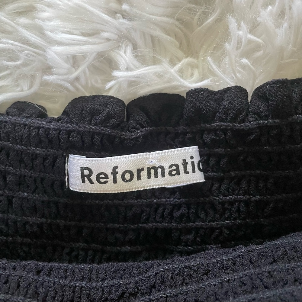 Reformation | Kelli Dress in Black with Pink floral, size small - Picture 5 of 14